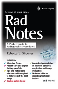 صورة الغلاف: Rad Notes: A Pocket Guide to Radiographic Procedures 1st edition 9780803622746
