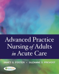 Omslagafbeelding: Advanced Practice Nursing of Adults in Acute Care 9780803621626