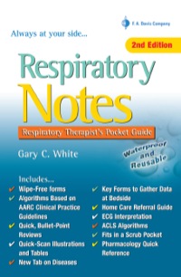 صورة الغلاف: Respiratory Notes 1st edition 9780803629226