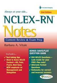 Cover image: NCLEX-RN Notes 2nd edition 9780803660458