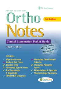 表紙画像: Ortho Notes: Clinical Examination Pocket Guide 3rd edition 9780803638242