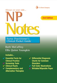 Cover image: NP Notes: Nurse Practitioner's Clinical Pocket Guide 2nd edition 9780803639089