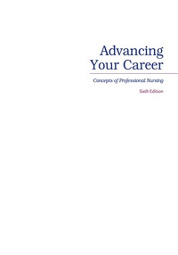Omslagafbeelding: Advancing Your Career Concepts in Professional Nursing 7th edition 9780803690141