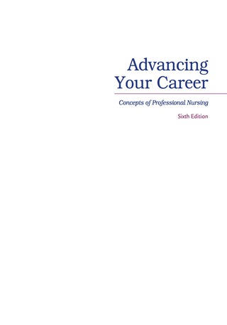 Cover image: Advancing Your Career Concepts in Professional Nursing 6th edition 9780803642034