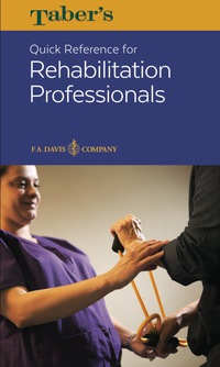 Cover image: Taber's Quick Reference for Rehabilitation Professionals