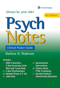 Titelbild: Psych Notes Clinical Pocket Guide 5th edition 9780803660892