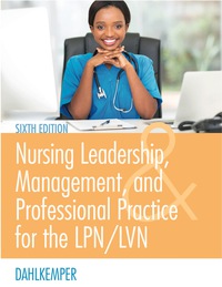 Imagen de portada: Nursing Leadership, Management, and Professional Practice for the LPN/LVN 6th edition 9780803660854