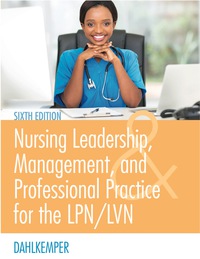 Cover image: Nursing Leadership, Management, and Professional Practice for the LPN/LVN 6th edition 9780803660854