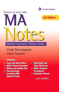 表紙画像: MA Notes Medical Assistant's Pocket Guide 3rd edition 9780803645615