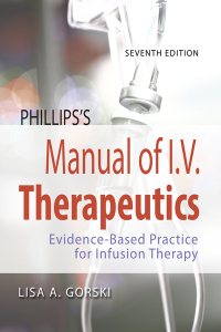 Cover image: Phillips's Manual of I.V. Therapeutics 7th edition 9780803667044