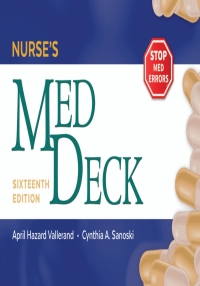 Cover image: Nurse's Med Deck 16th edition 9780803669598