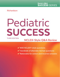 Cover image: Pediatric Success NCLEX-Style Q&A Review 3rd edition 9780803668126