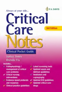 Imagen de portada: Critical Care Notes 3e 3rd edition 9780803676695