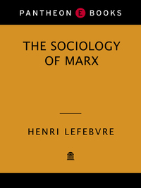 Cover image: The Sociology of Marx 9780394446035