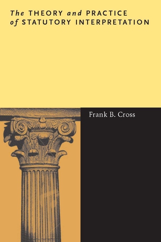 Cover image: The Theory and Practice of Statutory Interpretation 1st edition 9780804759120