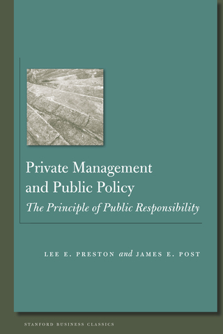 Cover image: Private Management and Public Policy 1st edition 9780804783866