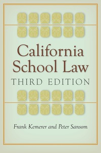 Cover image: California School Law 3rd edition 9780804785143