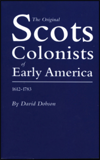 Cover image: The Original Scots Colonists of Early America, 1612-1783 1st edition 9780806312392