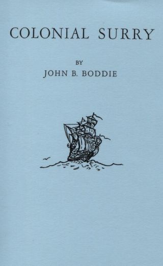 Imagen de portada: Colonial Surry [Virginia] 1st edition 9780806300269