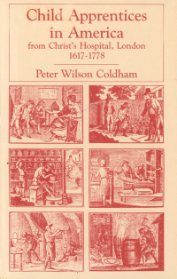 Cover image: Child Apprentices in America from Christ's Hospital, London, 1617-1778 1st edition 9780806312705