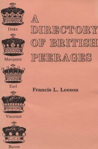 Cover image: A Directory of British Peerages 1st edition 9780806311210