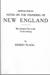 Cover image: Genealogical Notes on the Founding of New England 1st edition 9780806305332
