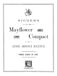 Cover image: Signers of the Mayflower Compact 1st edition 9780806301730