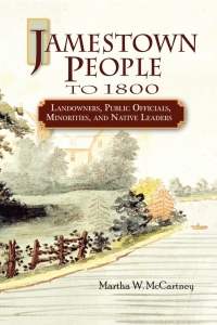 Cover image: Jamestown People to 1800: Landowners, Public Officials, Minorities, and Native Leaders 1st edition 9780806318721
