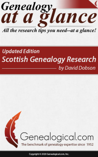 Cover image: Genealogy at a Glance: Scottish Genealogy Research. Updated Edition 2nd edition 9780806321011