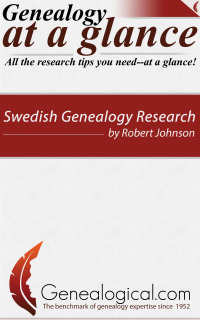 Cover image: Genealogy at a Glance: Swedish Genealogy Research 1st edition 9780806321059