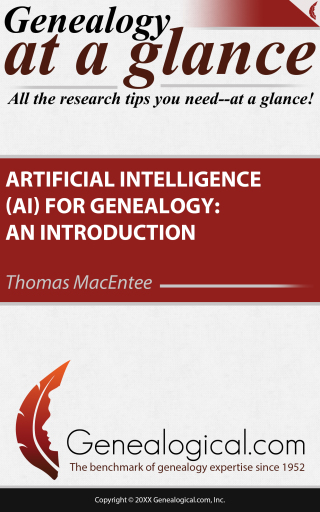 Cover image: Genealogy at a glance: Artificial Intelligence (AI) and Genealogy Research 1st edition 9780806321530