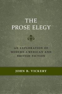 Imagen de portada: The Prose Elegy 9780807149188