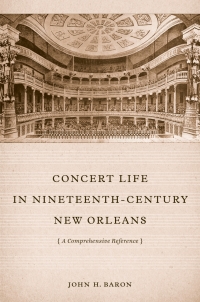 Titelbild: Concert Life in Nineteenth-Century New Orleans 9780807150849