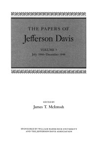 Cover image: The Papers of Jefferson Davis 9780807107867