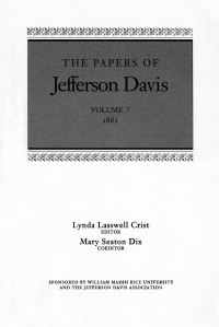 Imagen de portada: The Papers of Jefferson Davis 9780807158814