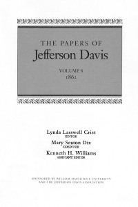 Cover image: The Papers of Jefferson Davis 9780807158845