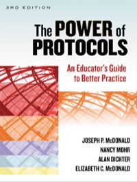 Cover image: The Power of Protocols: An Educator's Guide to Better Practice 3rd edition 9780807754597
