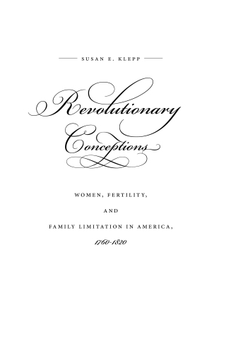 Imagen de portada: Revolutionary Conceptions 9780807833223