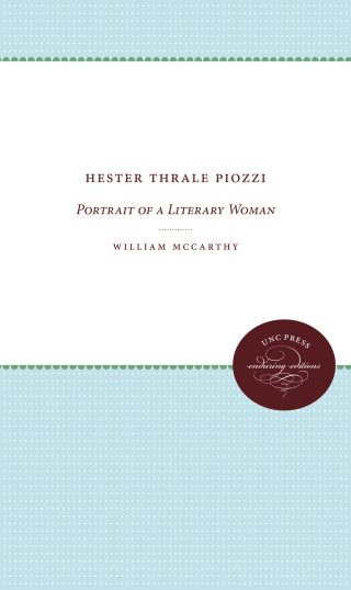 Imagen de portada: Hester Thrale Piozzi 9780807874356