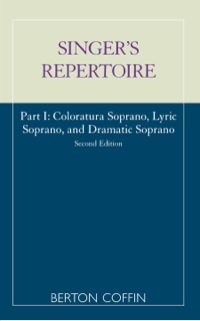 Cover image: The Singer's Repertoire, Part I 2nd edition 9780810820234