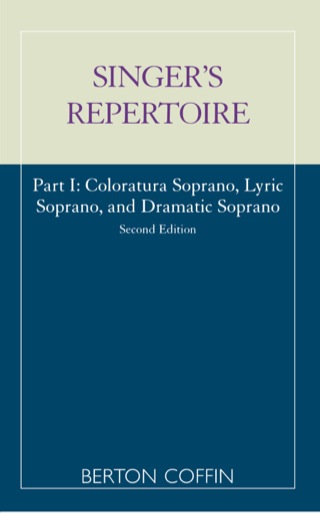 Cover image: The Singer's Repertoire, Part I 2nd edition 9780810820234