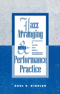 Cover image: Jazz Arranging and Performance Practice 9780810822573