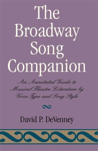 Cover image: The Broadway Song Companion 9780810833739