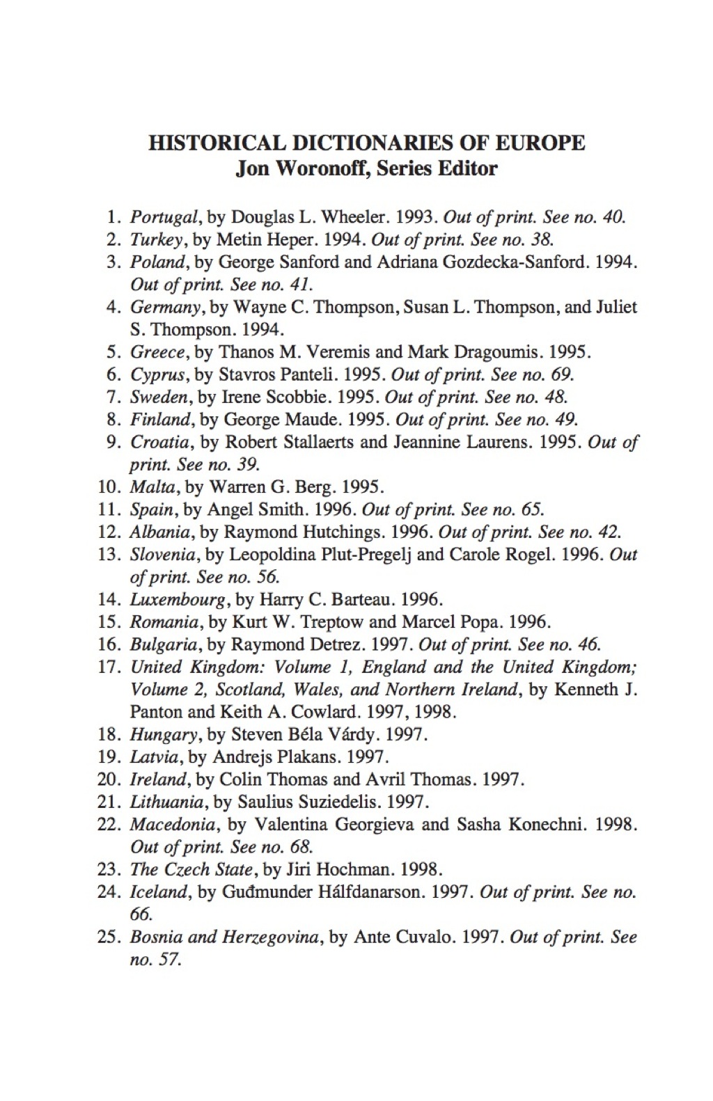 Historical Dictionary of Austria 2nd Edition