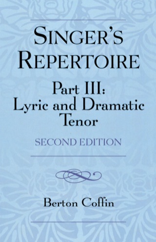 Cover image: The Singer's Repertoire, Part III 2nd edition 9780810857094