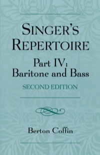 Cover image: The Singer's Repertoire, Part IV 2nd edition 9780810857155