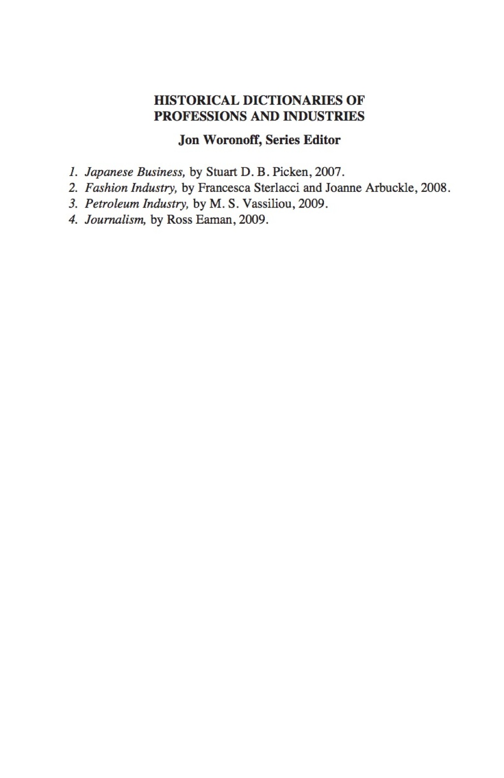 Historical Dictionary of the Petroleum Industry
