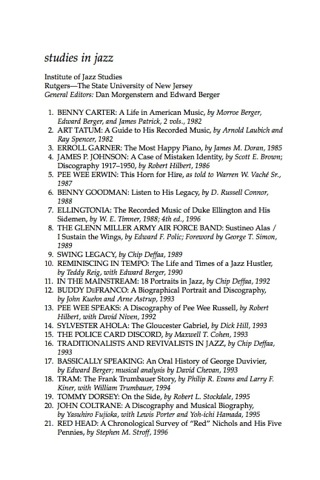 Cover image: The Contradictions of Jazz 9780810861435