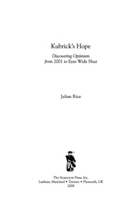Titelbild: Kubrick's Hope 9780810862067