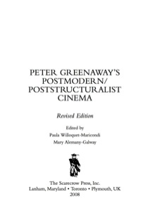 Omslagafbeelding: Peter Greenaway's Postmodern / Poststructuralist Cinema 9780810862012